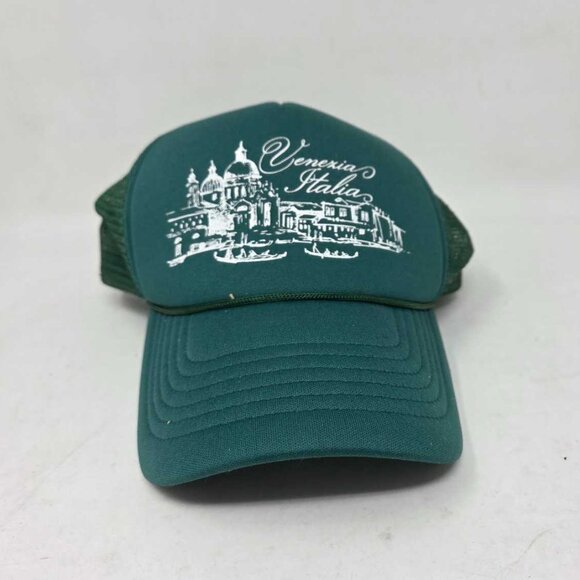 New Coney Island Getaway x Anthropologie Venice Italy Getaway green trucker hat main image 7